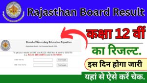 Rajasthan Board 12th Result 2025